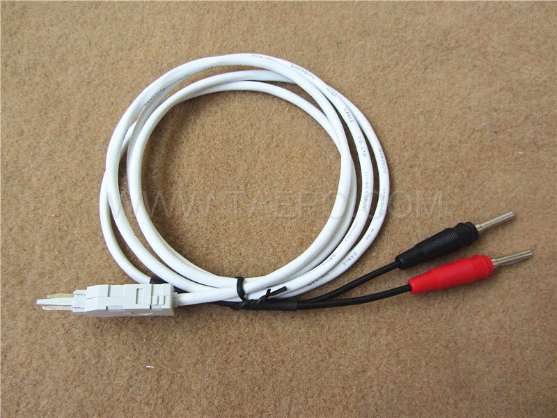 2-pole test cord, LSA test plug to banana plug, 1.5m