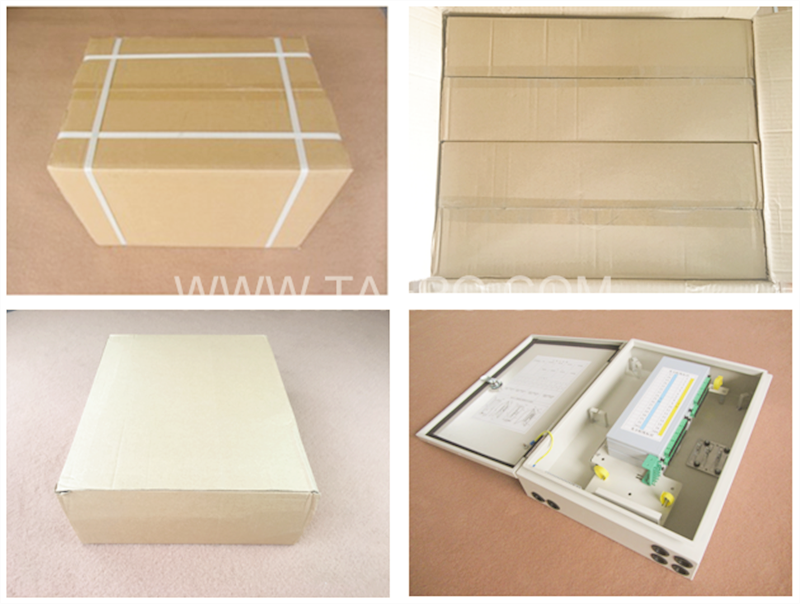 Packing pictures for Fiber splitter box (FSB), outdoor, SC, 32 fibers