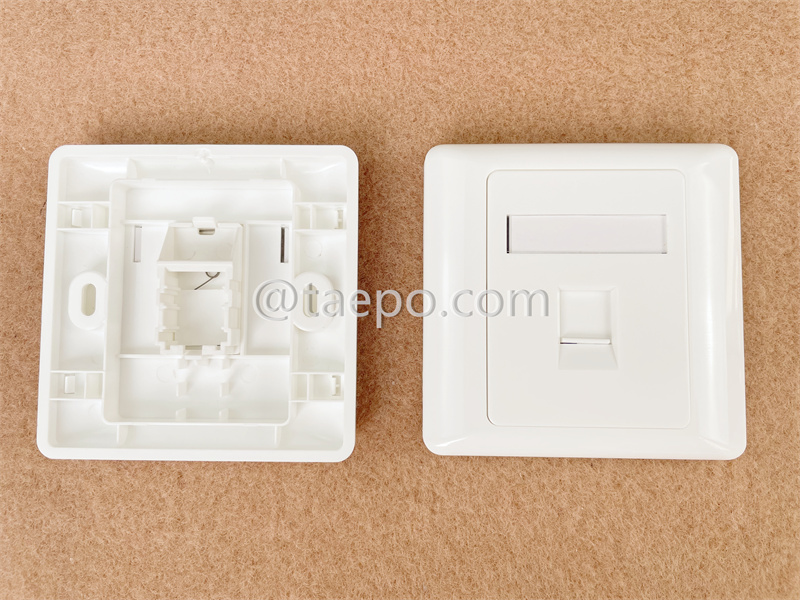 1-port faceplate, 86x86mm, AP style