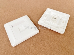 Factory Price 86x86mm American style 1 port RJ45 network wall faceplate from China Manufactuer for Sale