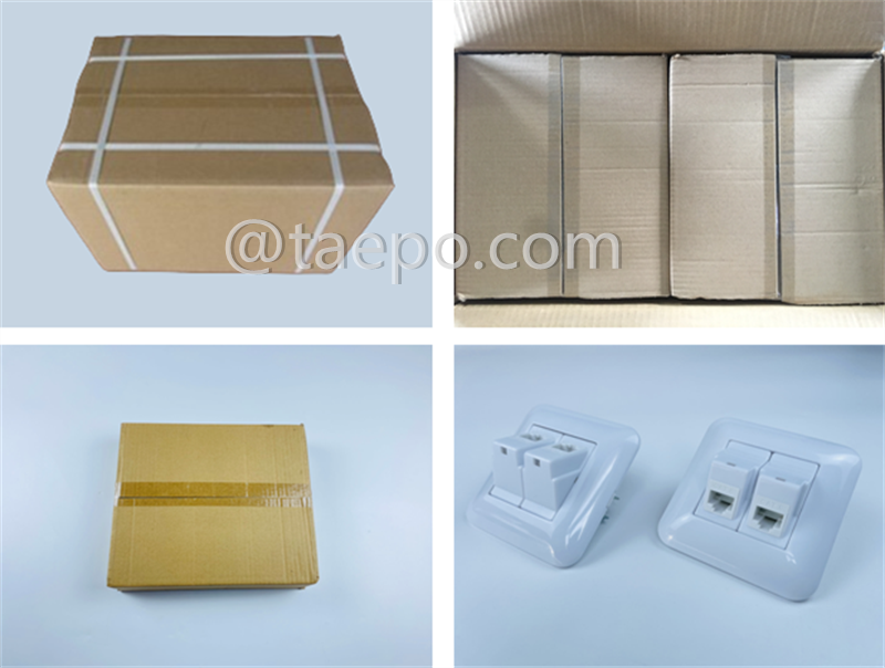 Packing Picture for Network outlet 2 port keystone jack CAT6 UTP 8P8C