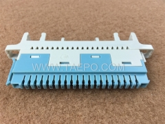 10 pairs super compact profile connection module with wire guide