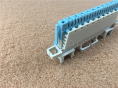 10 pairs super compact profile connection module with wire guide