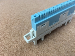 10 pairs super compact profile connection module with wire guide