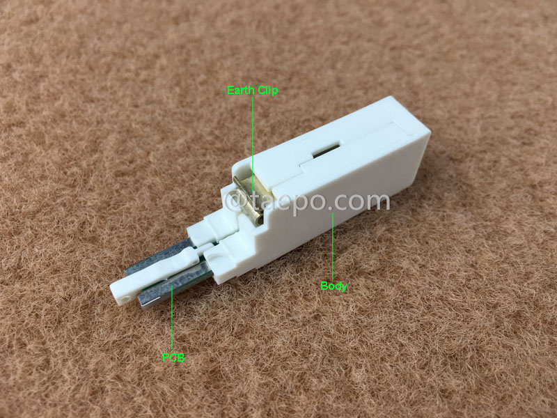 Illustration pictures for 1 pair MDF protector for LSA module
