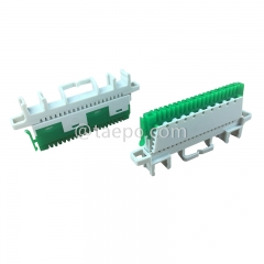 10 pairs super compact profile connection module with wire guide