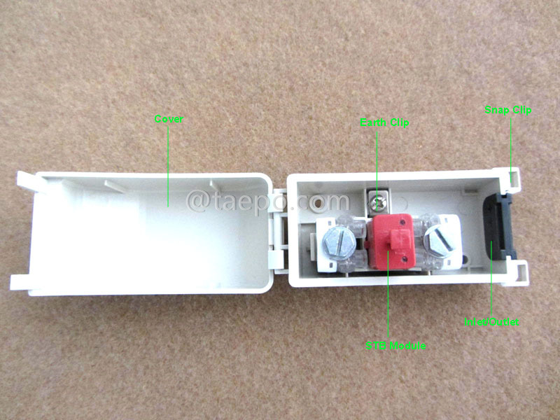 Illustration pictures for Outdoor 1 pair subscriber connector unit for STB module with over-voltage protection