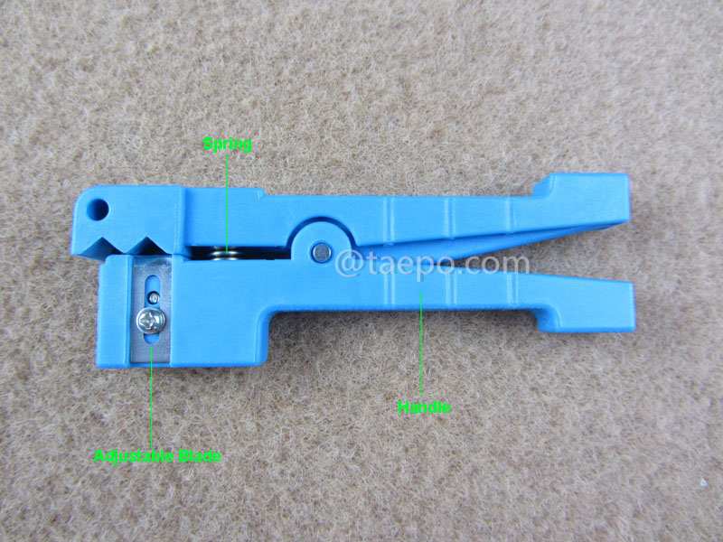 Illustration pictures for Cable stripping tool for coaxial, fiber and flexiable power cable