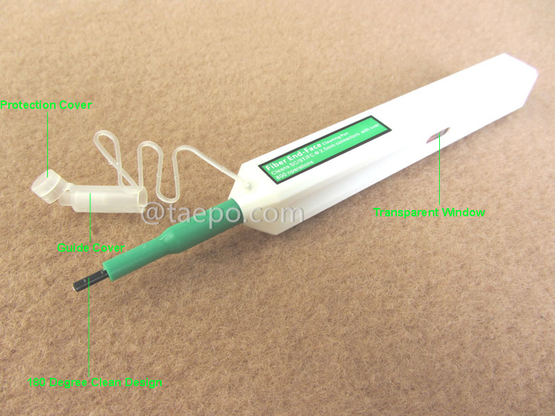 Illustration pictures for Fiber optic one-click cleaner, FC/SC/ST, 2.5mm