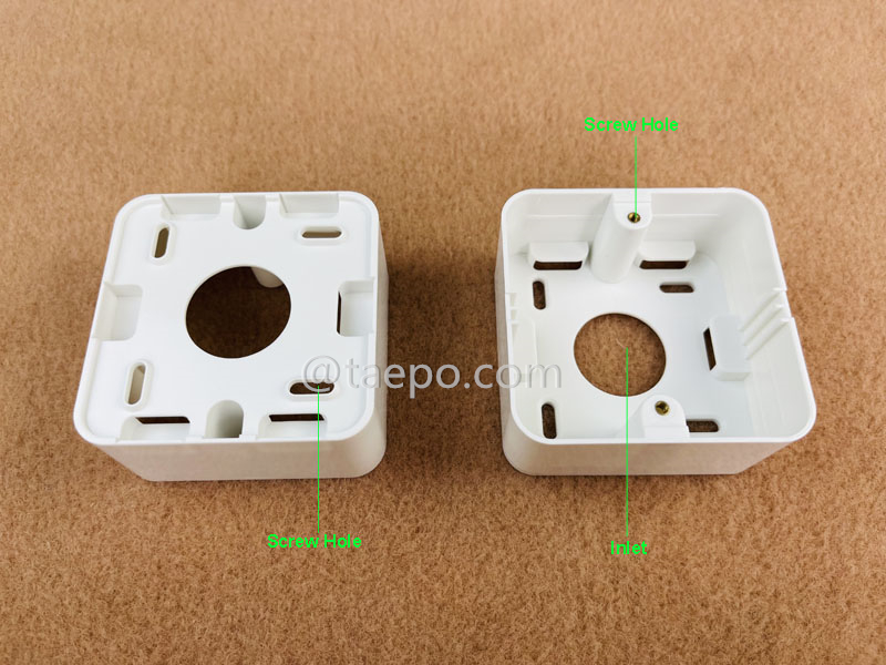 Illustration pictures for Back box, 80x80x37mm